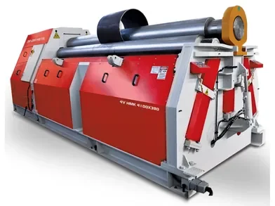 Hydraulic 4-roll plate bending machine for cylindrical plate forming