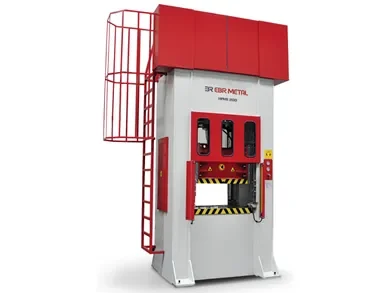 H-frame deep drawing hydraulic press (HPHS) with die cushion and 8-way guided ram