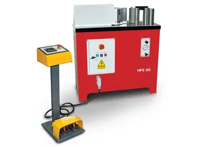 Horizontal hydraulic press (HPZ) for long profiles, tubes and bars with ergonomic loading