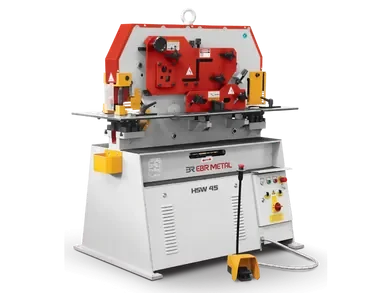 HSW hydraulic ironworker with punching, shearing and notching stations