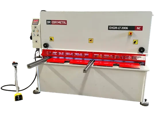 EBR METAL EHGM-LT 2100x6 NC hydraulic guillotine shear, front view