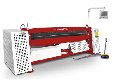 CMM motorized folding machine for sheet metal bending