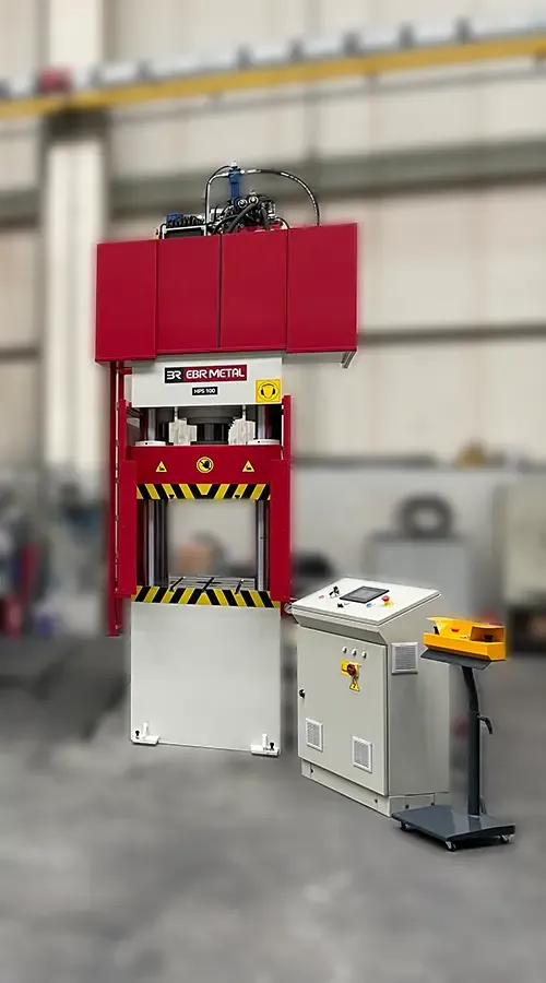 100 ton column-type hydraulic press for dish head forming and punching in the Australia project