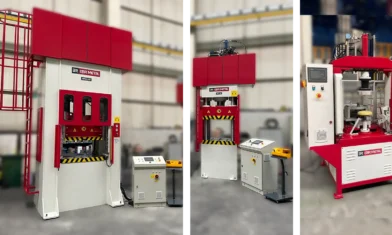 Hydraulic press machines on EBR METAL production line
