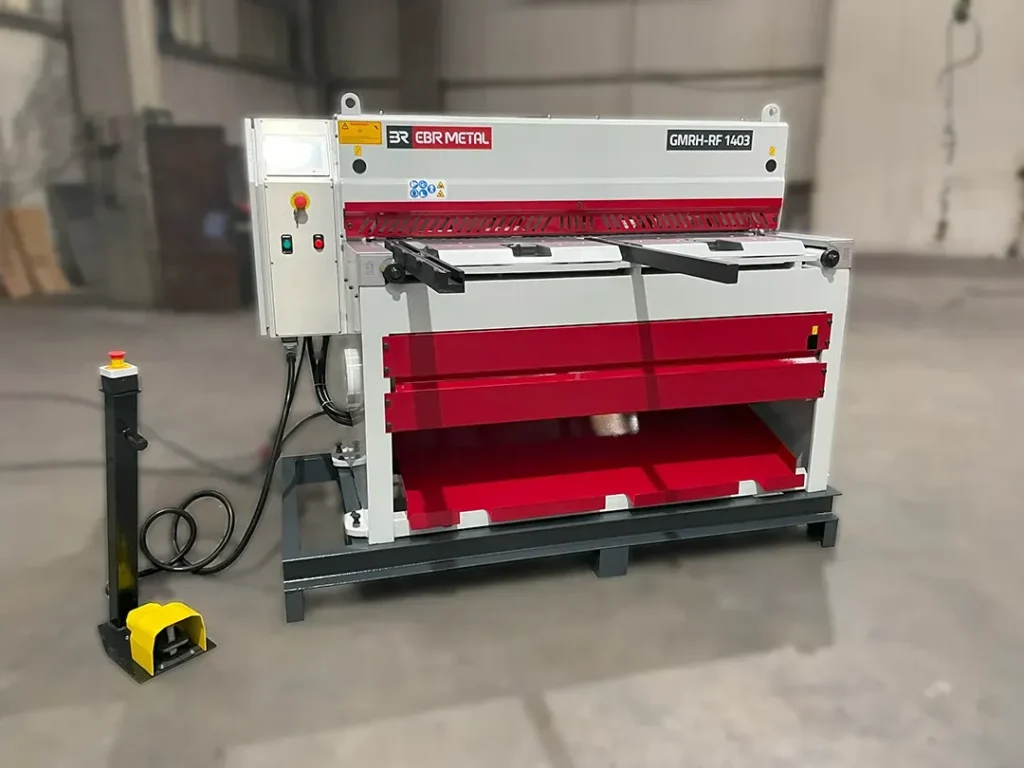 GMRL-RF 1403 direct drive motorised shearing machine with direct gear motor – factory installation