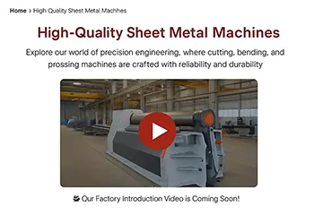 Factory floor with machines – EBR METAL production area