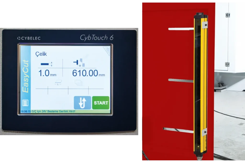 EHGM CNC control and safety light barrier