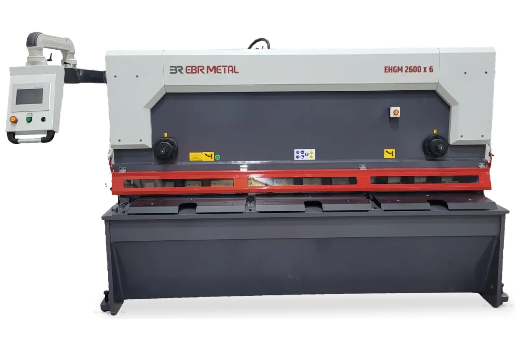 EHGM 2600 CNC hydraulic guillotine shear front view