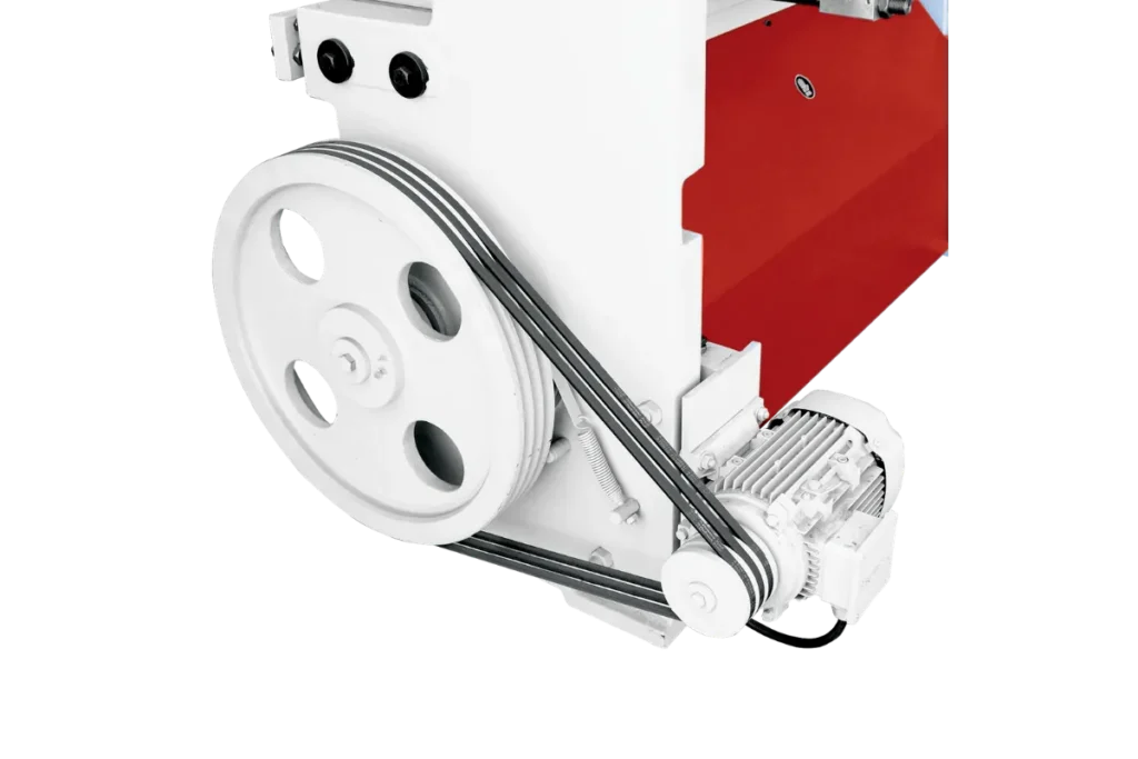 GMM flywheel and belt drive mechanism