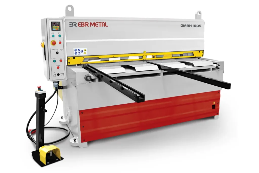 GMRH 1605 direct gear motorized guillotine shear front view