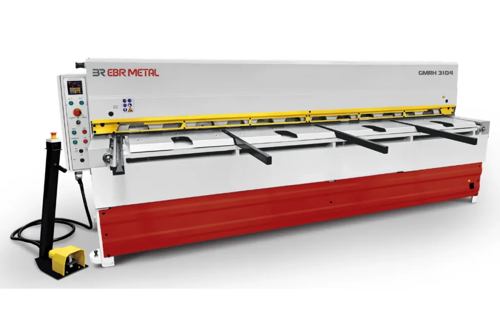 GMRH direct gear motorized guillotine shear structural and operational views
