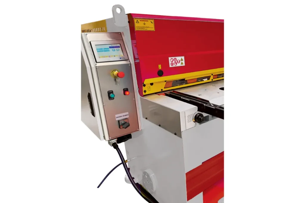 Touch screen NC control unit of GMRL-RF motorized guillotine shear
