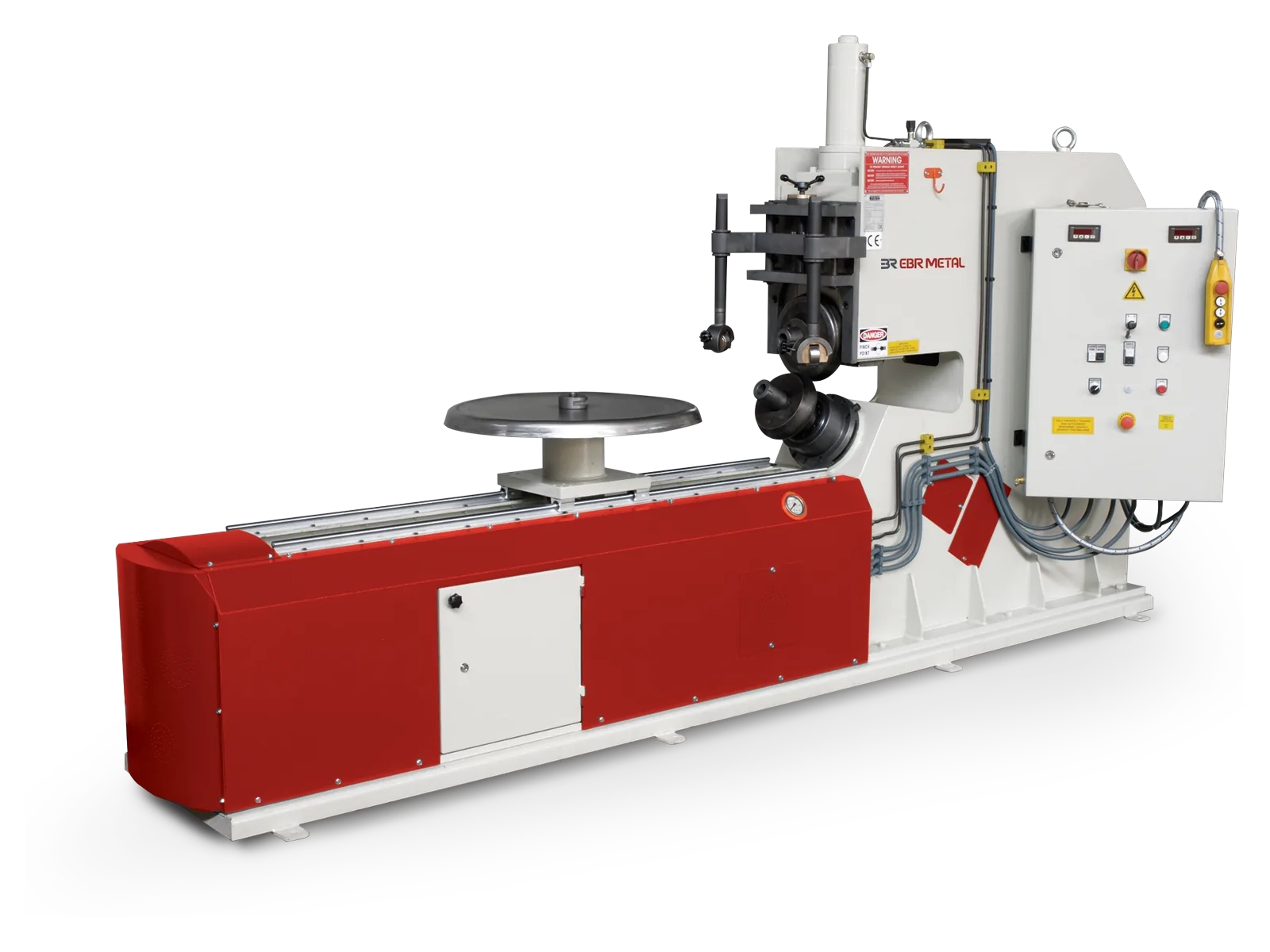 DHKM 6 hydraulic circular cutting and flanging machine.