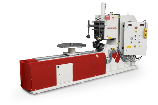 DHKM 6 hydraulic circular cutting and flanging machine.