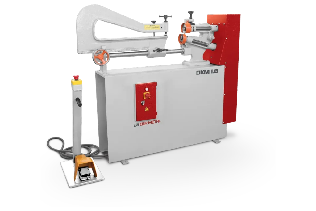DKM 1.8 motorized circular shear with foot pedal.