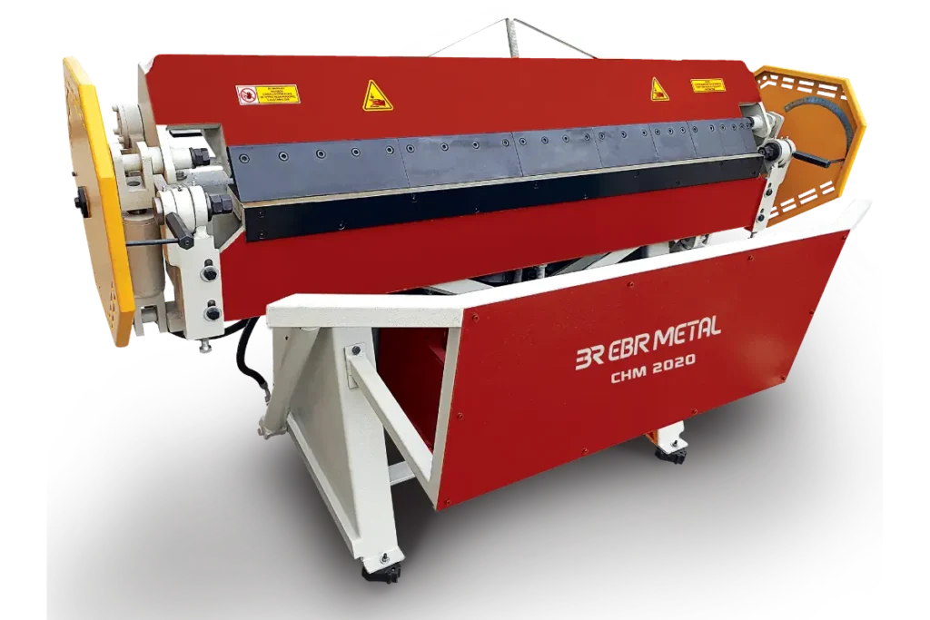 Front view of the EBR METAL CHM 2020 hydraulic folding machine