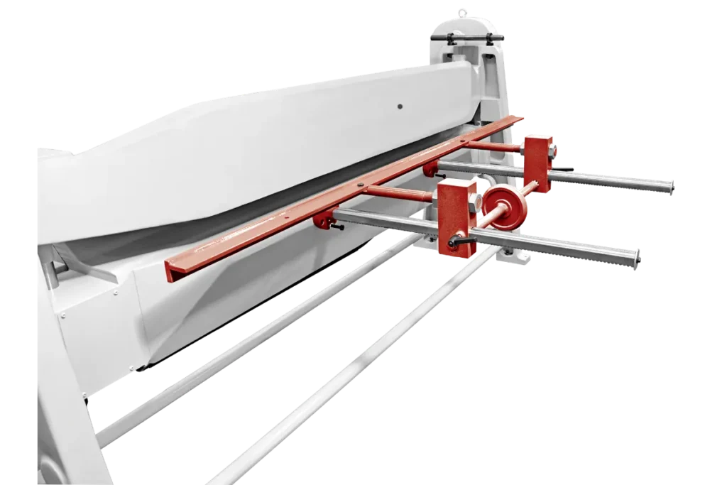 Optional manual backgauge on a CMD folding machine