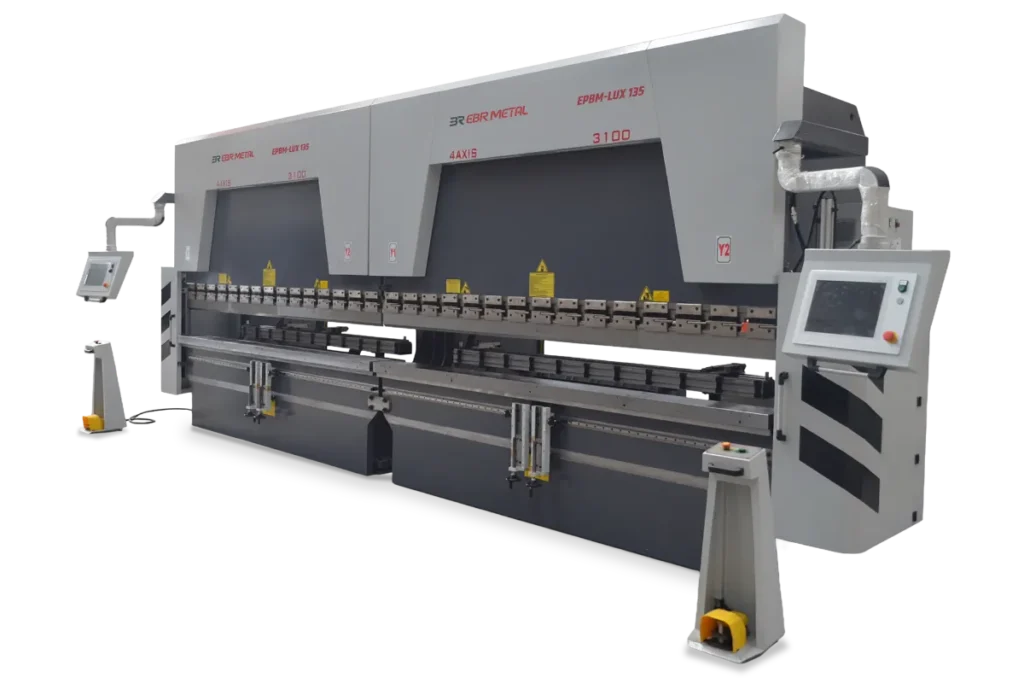 EPBM-LUX 135 tandem CNC press brake viewed from the right