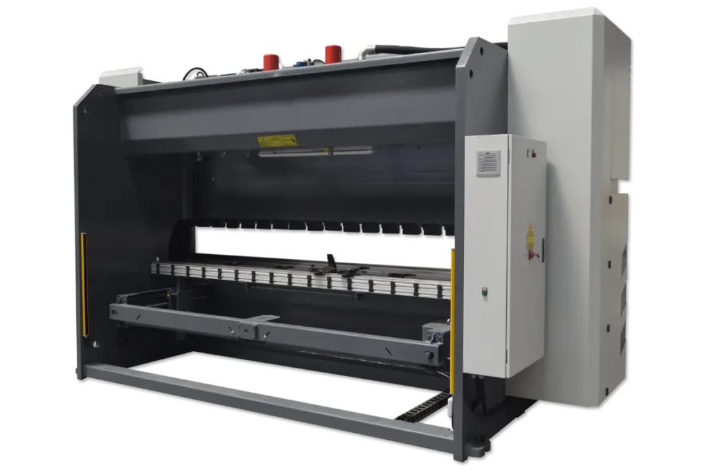 EPBM-LUX CNC press brake viewed from the rear at an angle