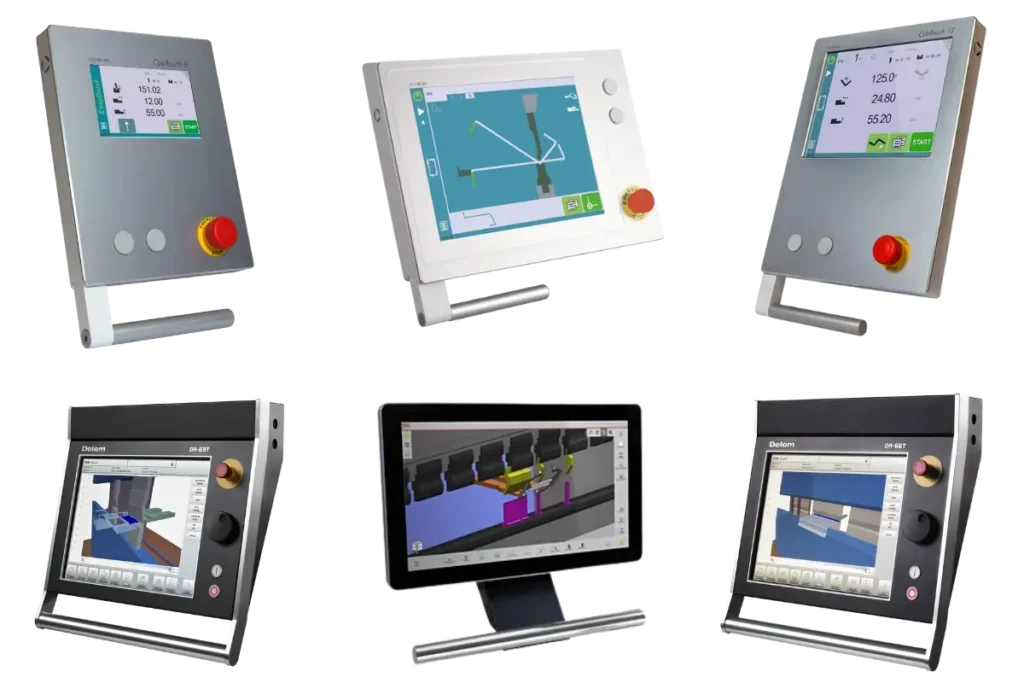 Selection of CNC control units illustrated for the EPBM-PRO press brake series