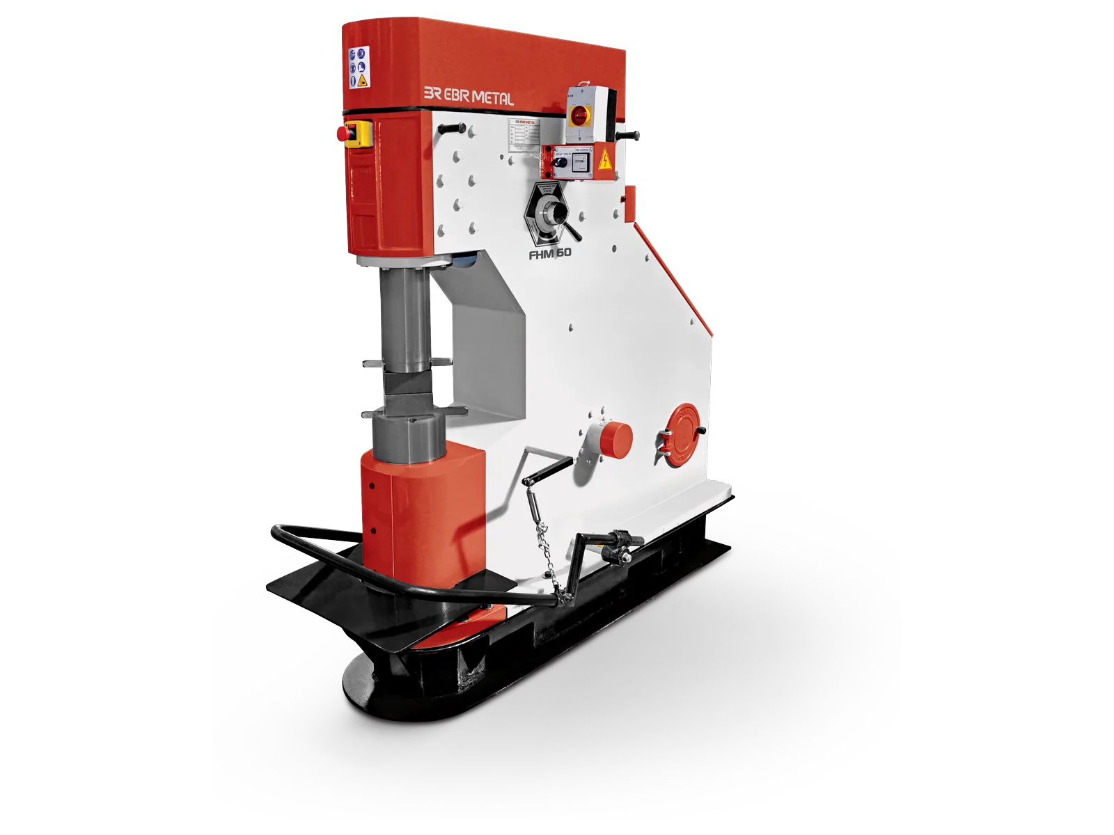 FHM 60 pneumatic forging hammer on its steel base.