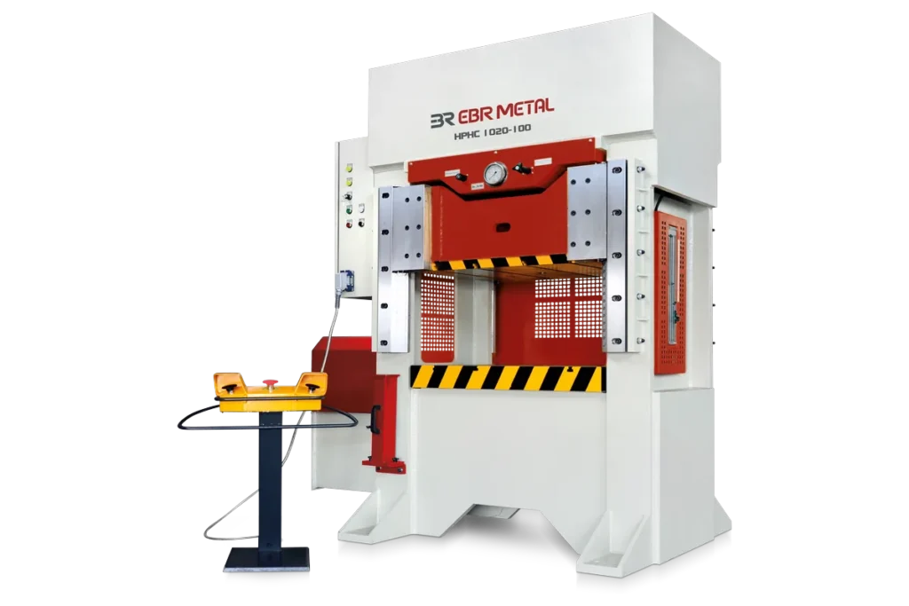 HPHC 1020-100 H-frame hydraulic press by EBR METAL.