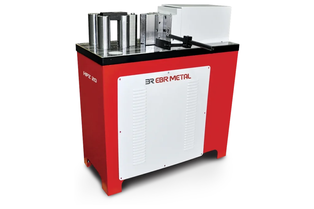 HPZ 20 horizontal hydraulic press, side view.