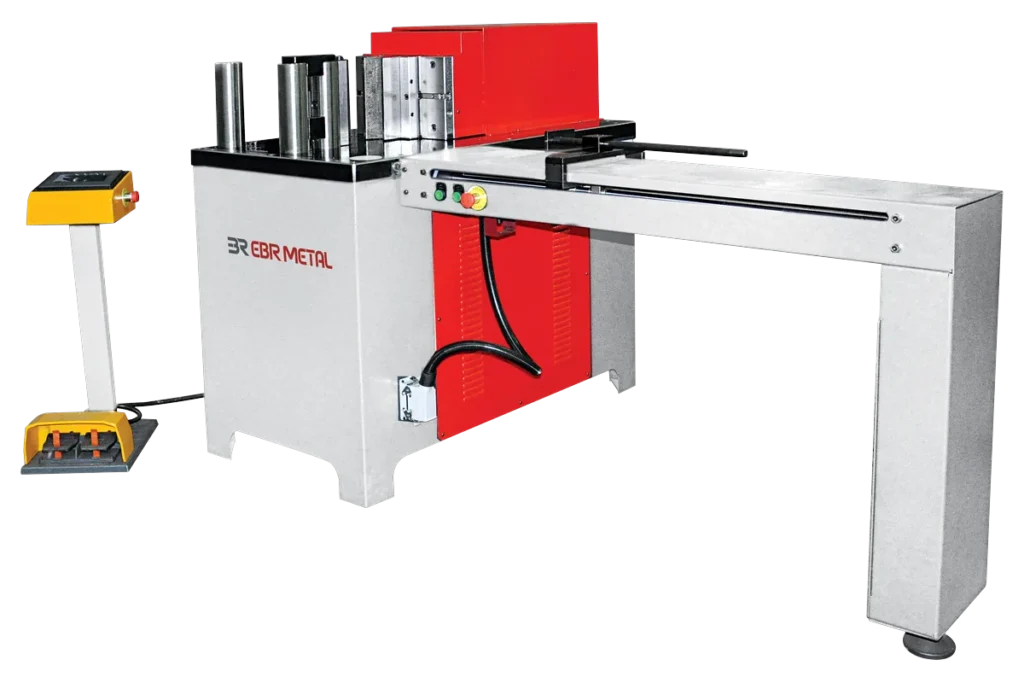 HPZ horizontal press with the optional NC control and back gauge.