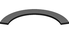 Flat bar, on edge (hard way)