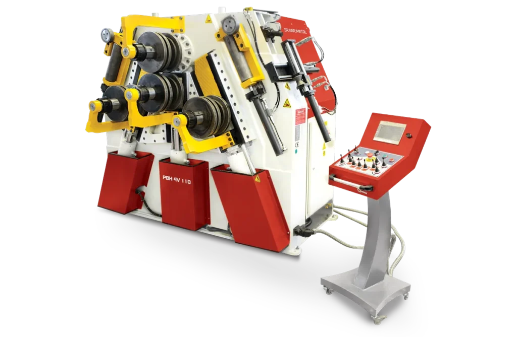PBH 4V 110 4-roll profile bending machine by EBR METAL.