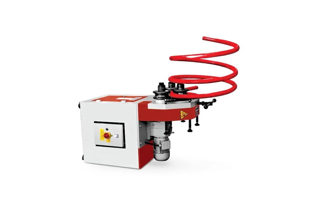 PBM 35 in the horizontal position rolling a tube spiral.