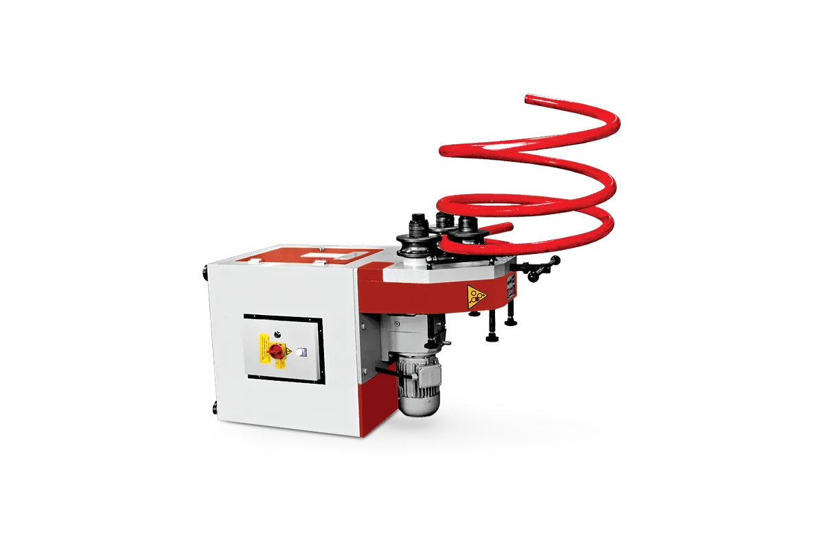PBM 35 in the horizontal position rolling a tube spiral.