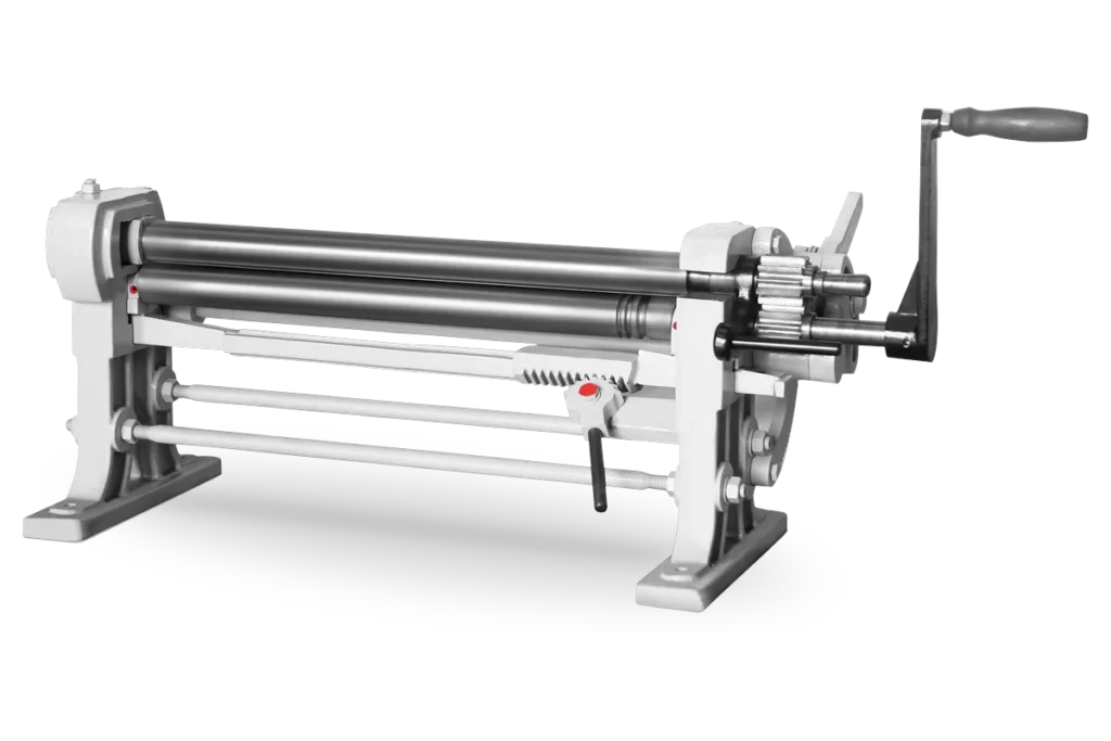 MR 610 manual slip roll, the shortest bench-top model.