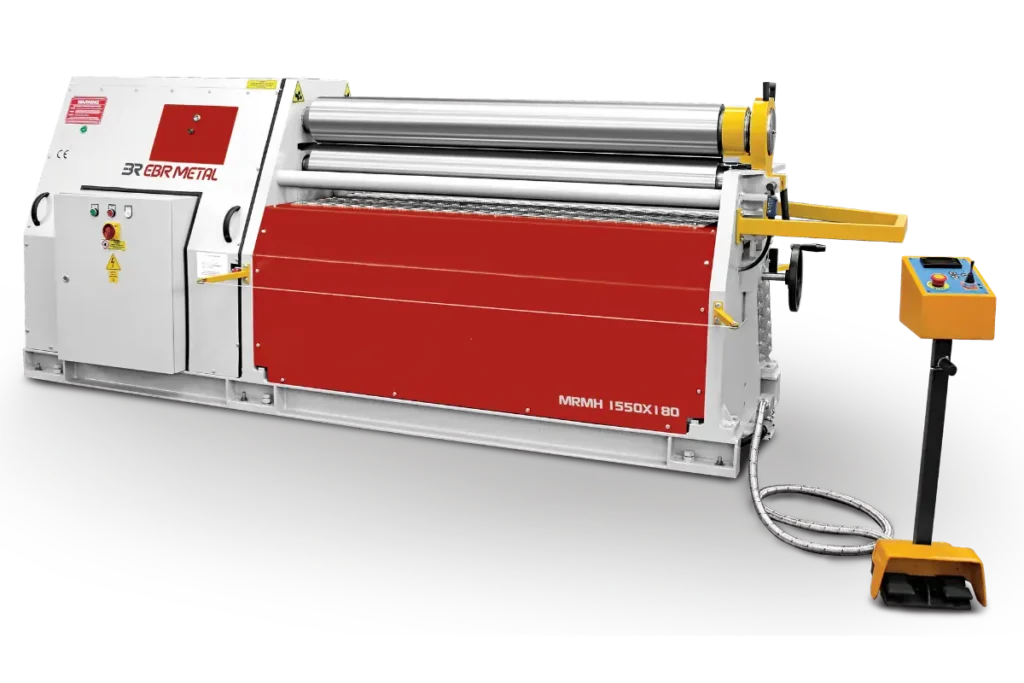 MRMH 1550 × 180 machine with its control panel