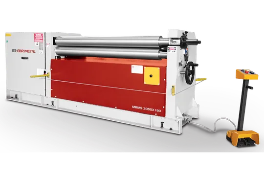 MRMS 3050 × 190 mechanical 3-roll plate bending machine.