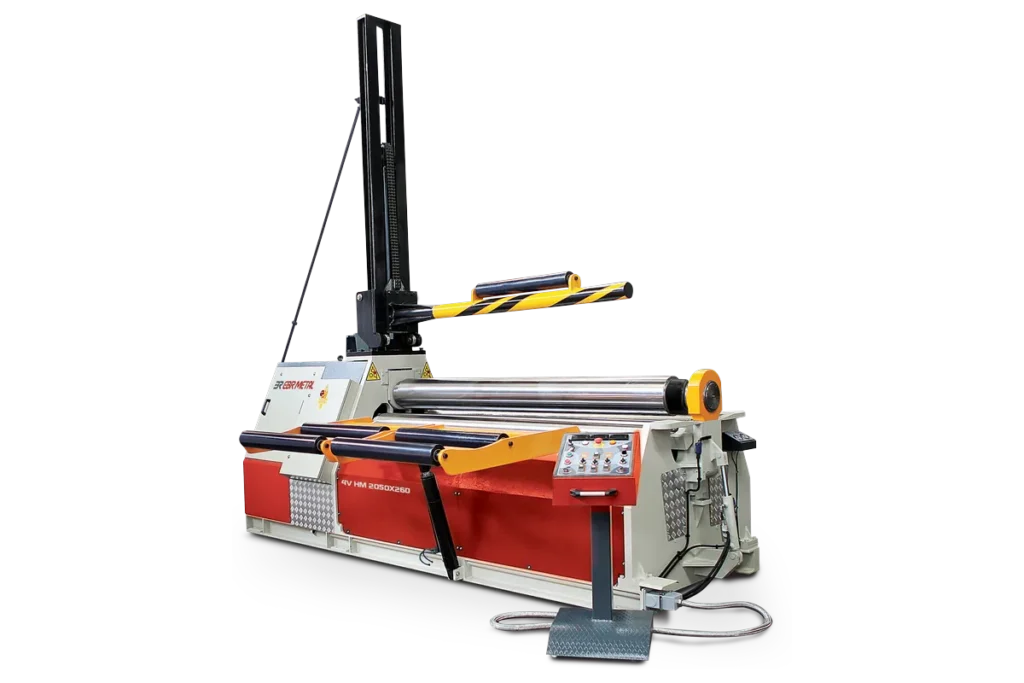4V HM 2050 × 260 orbital 4-roll plate bending machine.