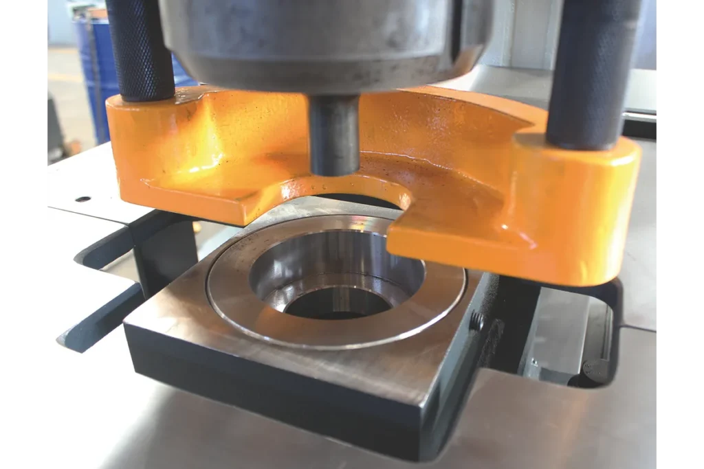 Medium round punch and die on the HSW punching station.