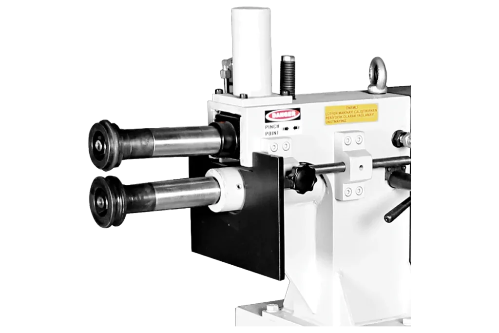 Rolls and top shaft of the KBT bordering machine.