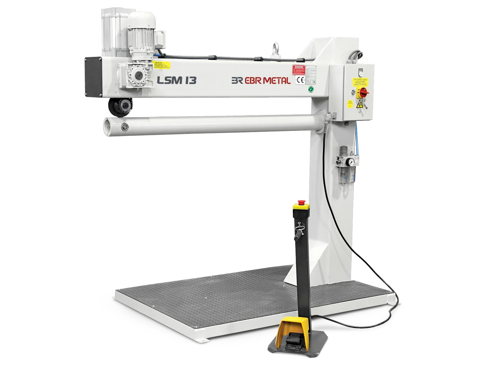 LSM 13 pneumatic lock seamer machine for round ducts.