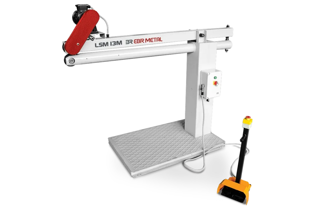 LSM 13M motorized lock seamer machine with foot pedal.